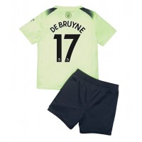 Dres Manchester City Kevin De Bruyne #17 Rezervni za djecu 2022-23 Kratak Rukav (+ kratke hlače)